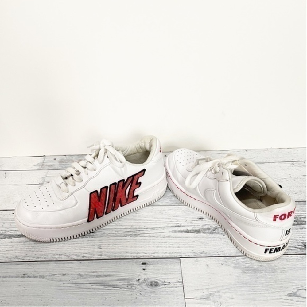 Nike Adds Giant Sequin Logos To The Air Force 1 Upstep For Women Sz 8